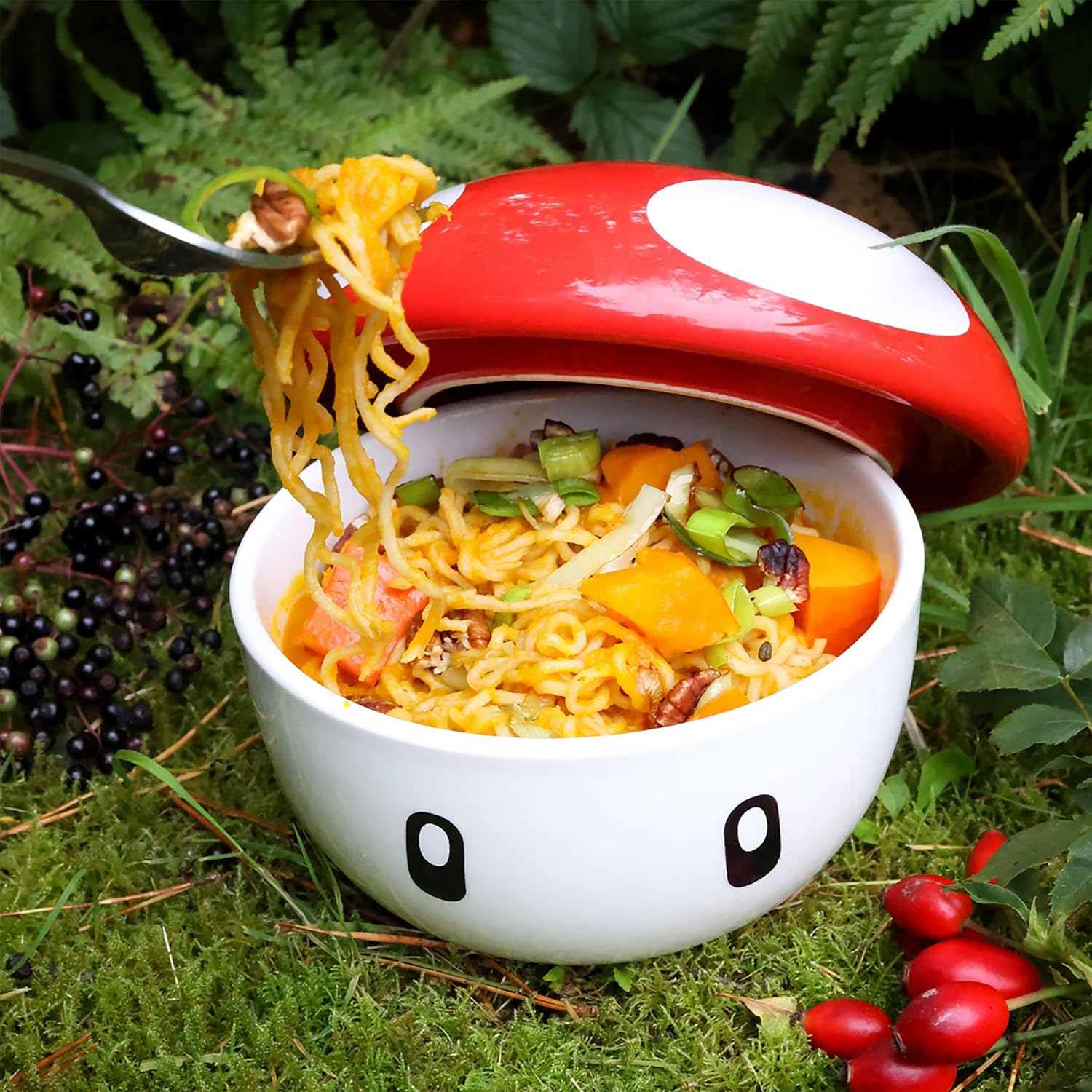 Bol Super Mario avec couvercle motif Super Champignon en céramique – Image 3