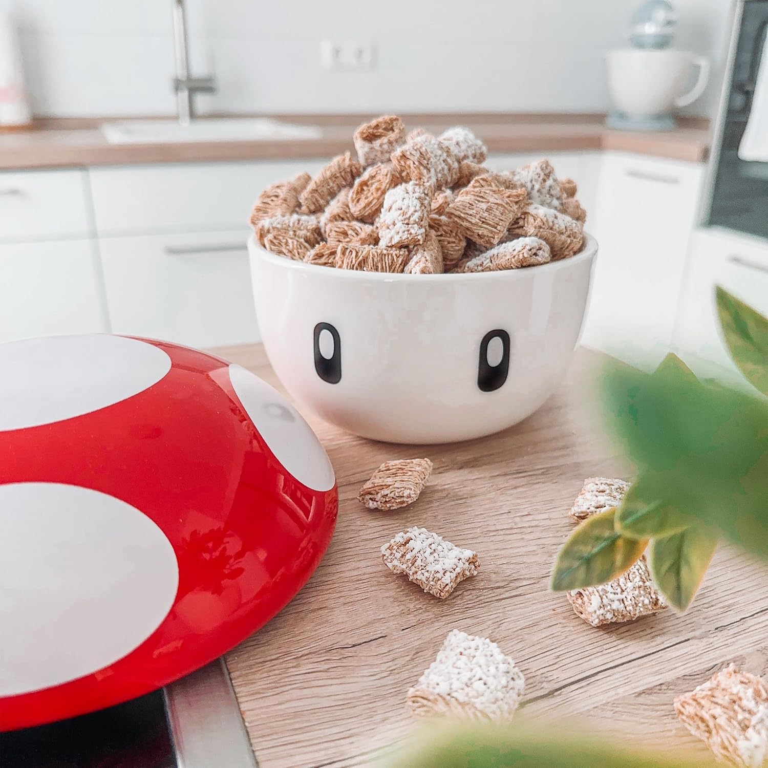 Bol Super Mario avec couvercle motif Super Champignon en céramique – Image 2