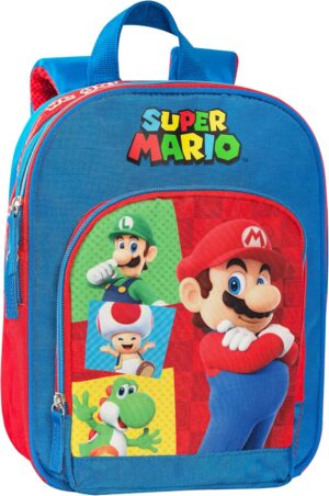 Sac à dos enfant Super Mario avec dos et fond thermoformés