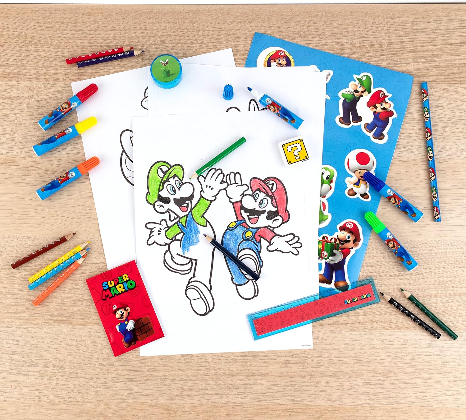 Kit Super Mario SUMB2255 de peinture et d'écriture, 35 pièces – Image 4
