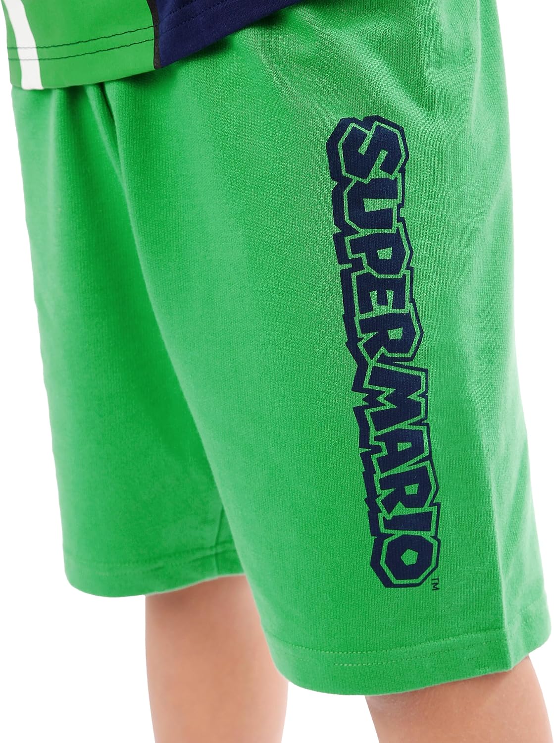 Ensemble garçon Super Mario, haut marine et short vert Mario – Image 7