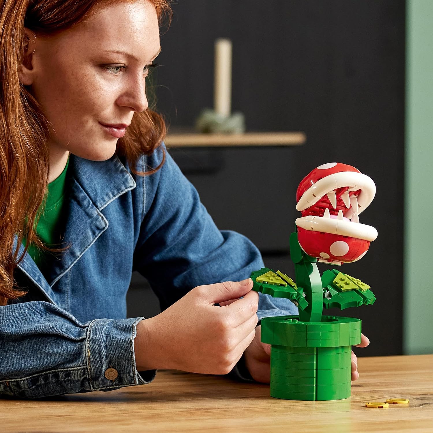 Plante Piranha LEGO Super Mario articulée avec tuyau et 2 pièces 71426 – Image 6