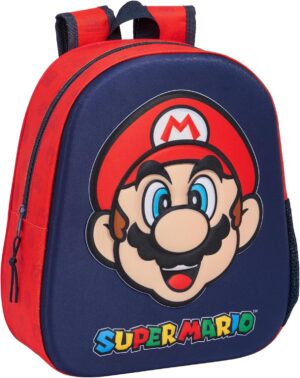 Sac à dos d'école Disney Princesses M890 avec façade 3D 27 x 10 x 33 cm