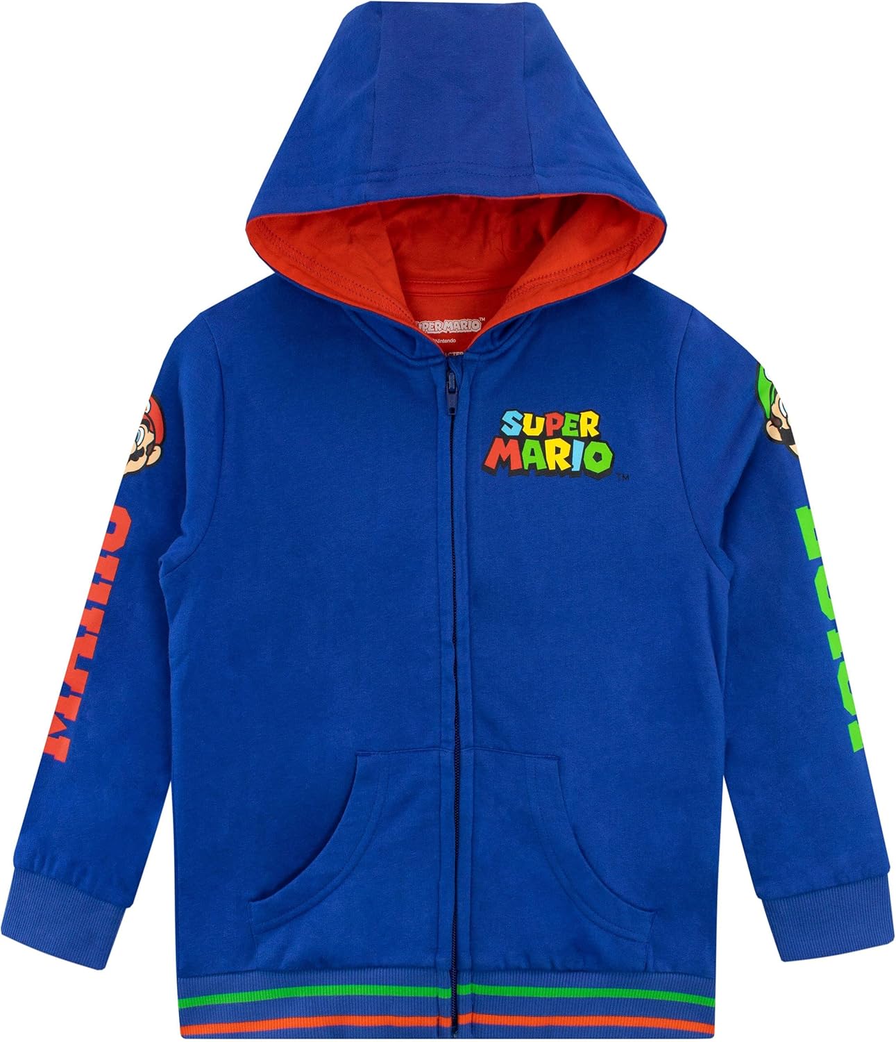 Sweat zippé Luigi Super Mario pour enfant – Image 2