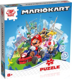 Mario Kart : puzzle Autour du Monde 500 pièces avec poster, dès 8 ans
