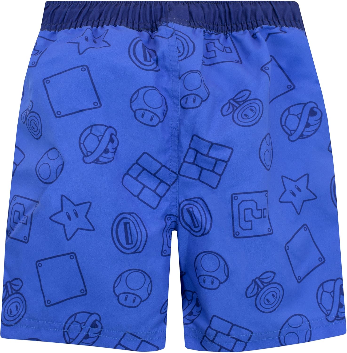 Short de bain enfant Mario bleu, univers Super Mario Bros. – Image 4