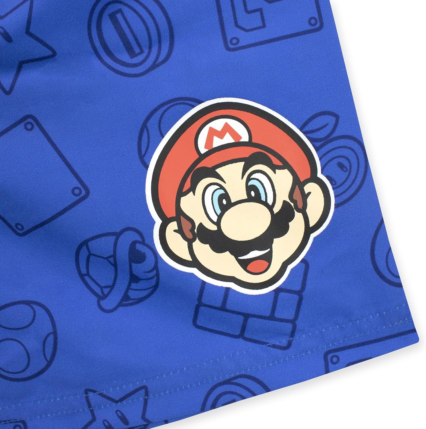 Short de bain enfant Mario bleu, univers Super Mario Bros. – Image 2