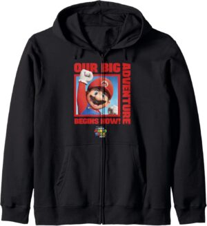 Sweat à capuche Mario The Super Mario Bros. Movie Our Big Adventure Begins Now!