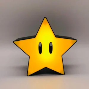 Lampe Étoile Mario en plastique 12.5x12.5x4.3CM