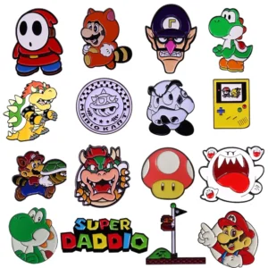 Pin’s Mario en métal avec 34 modèles