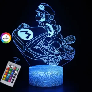 Lampe Mario Kart en acrylique 20cm
