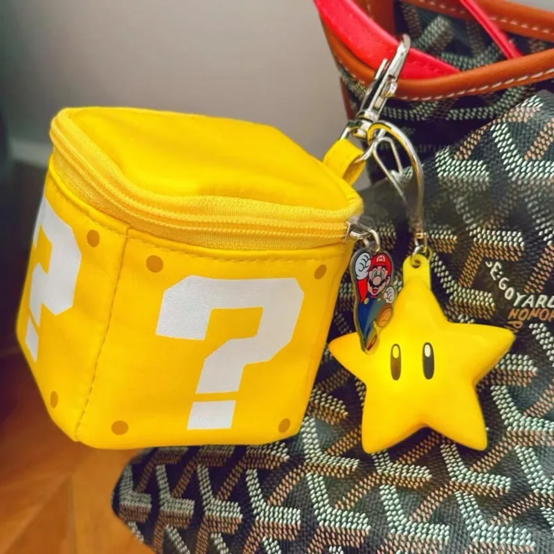 Porte-monnaie Mario boîte "?" en polyester 8x8cm – Image 2