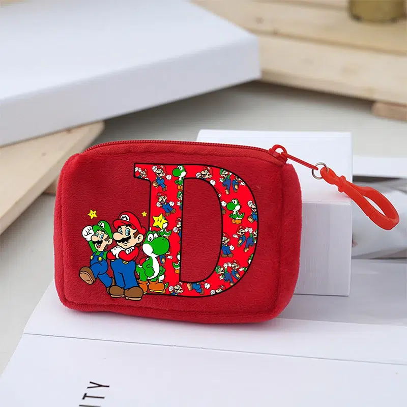 Portemonnaie Mario initiale en polyester 10CM – Image 4