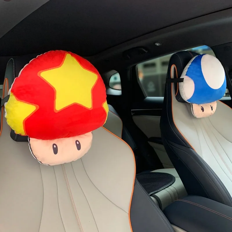 Coussin de cou Mario pour voiture en polyester 30cm – Image 3