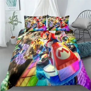Housse de couette Mario enfant en polyester