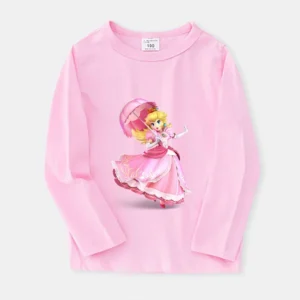 Pull Peach Mario en polyester, modèles A B C