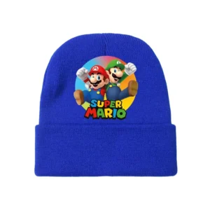Bonnet Mario et Luigi en polyester taille unique