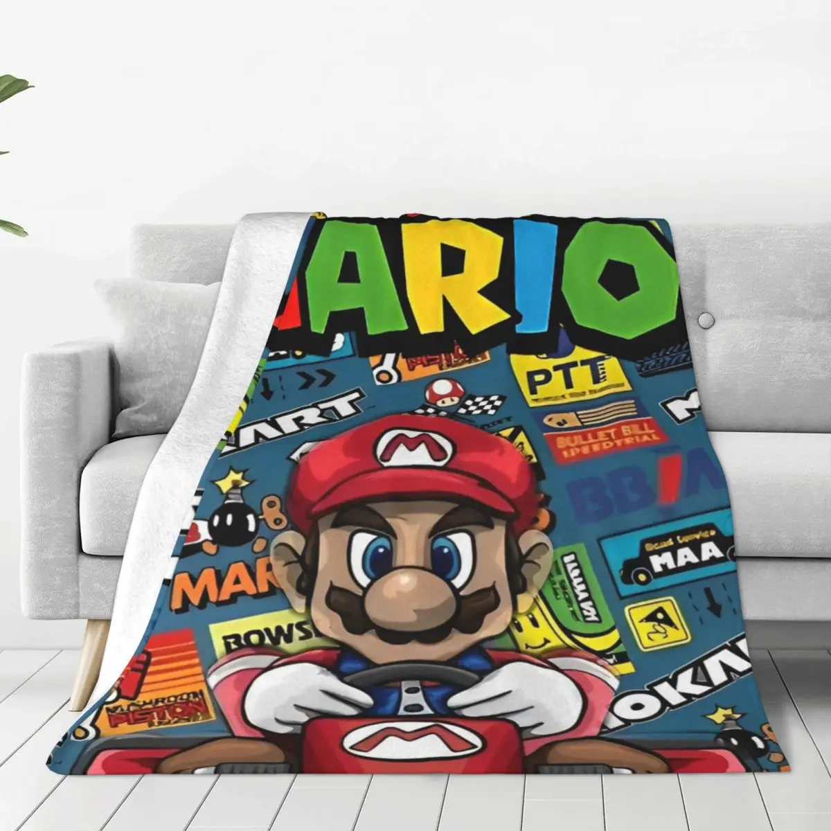 Couverture Mario Kart en polyester, plusieurs tailles – Image 2