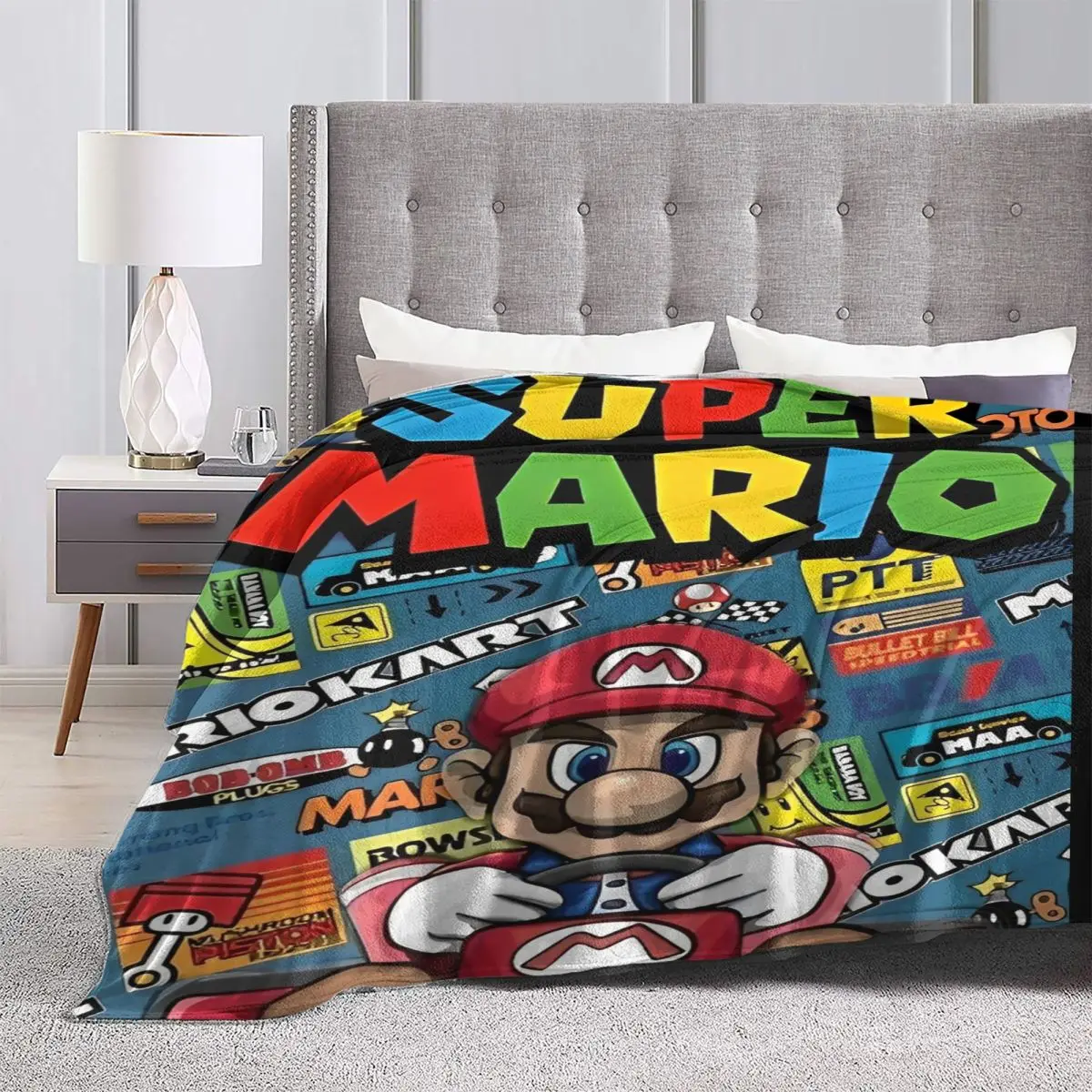 Couverture Mario Kart en polyester, plusieurs tailles – Image 4