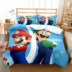 Housse de couette Super Mario en polyester, 10 tailles