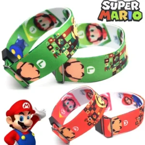 Bracelet Mario ou Luigi réglable en nylon