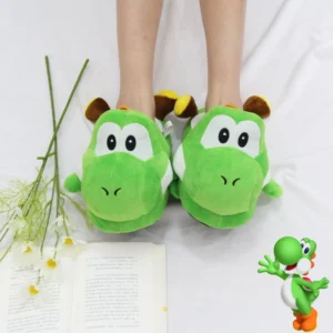 Chaussons Yoshi Mario en polyester, taille 35-42