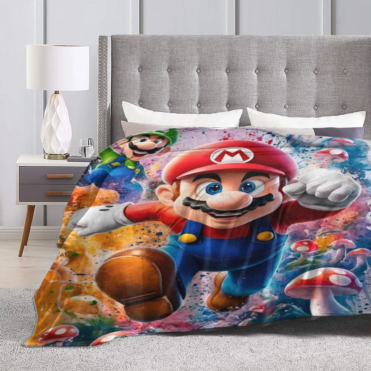 Couverture Mario Bros en polyester, 4 tailles – Image 4