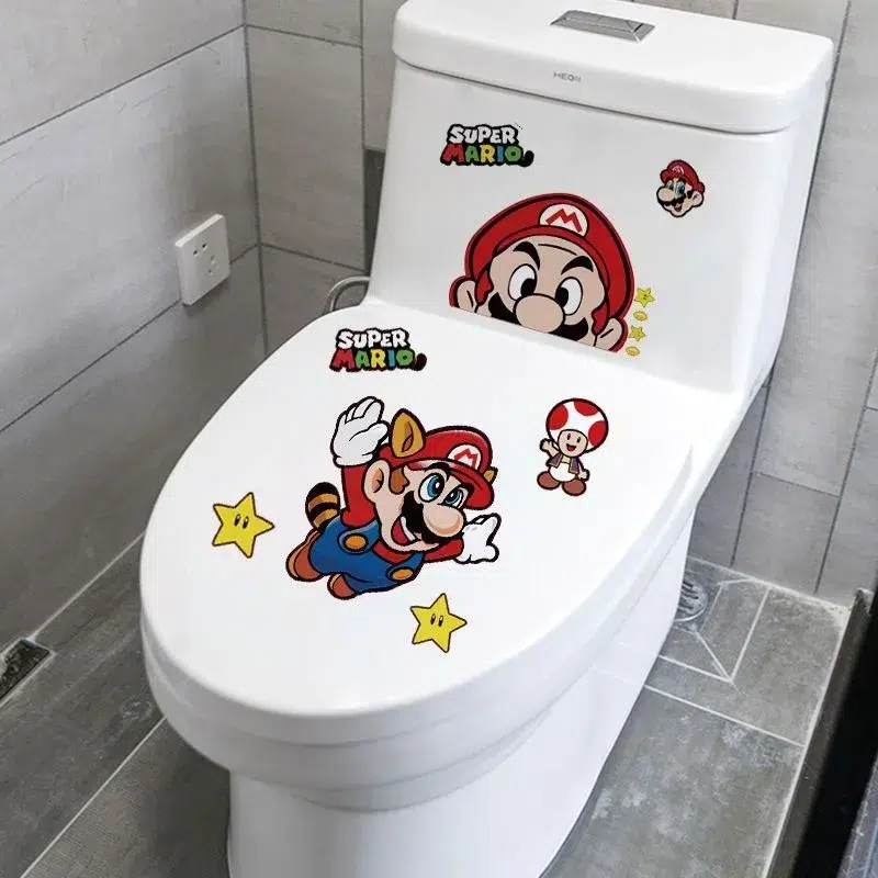 Sticker WC Mario en plastique 21x30cm – Image 2