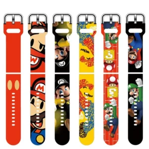 Bracelet Super Mario en silicone 20MM ou 22MM pour Samsung Galaxy Watch