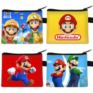 Porte-monnaie Super Mario enfant en polyester 11cm