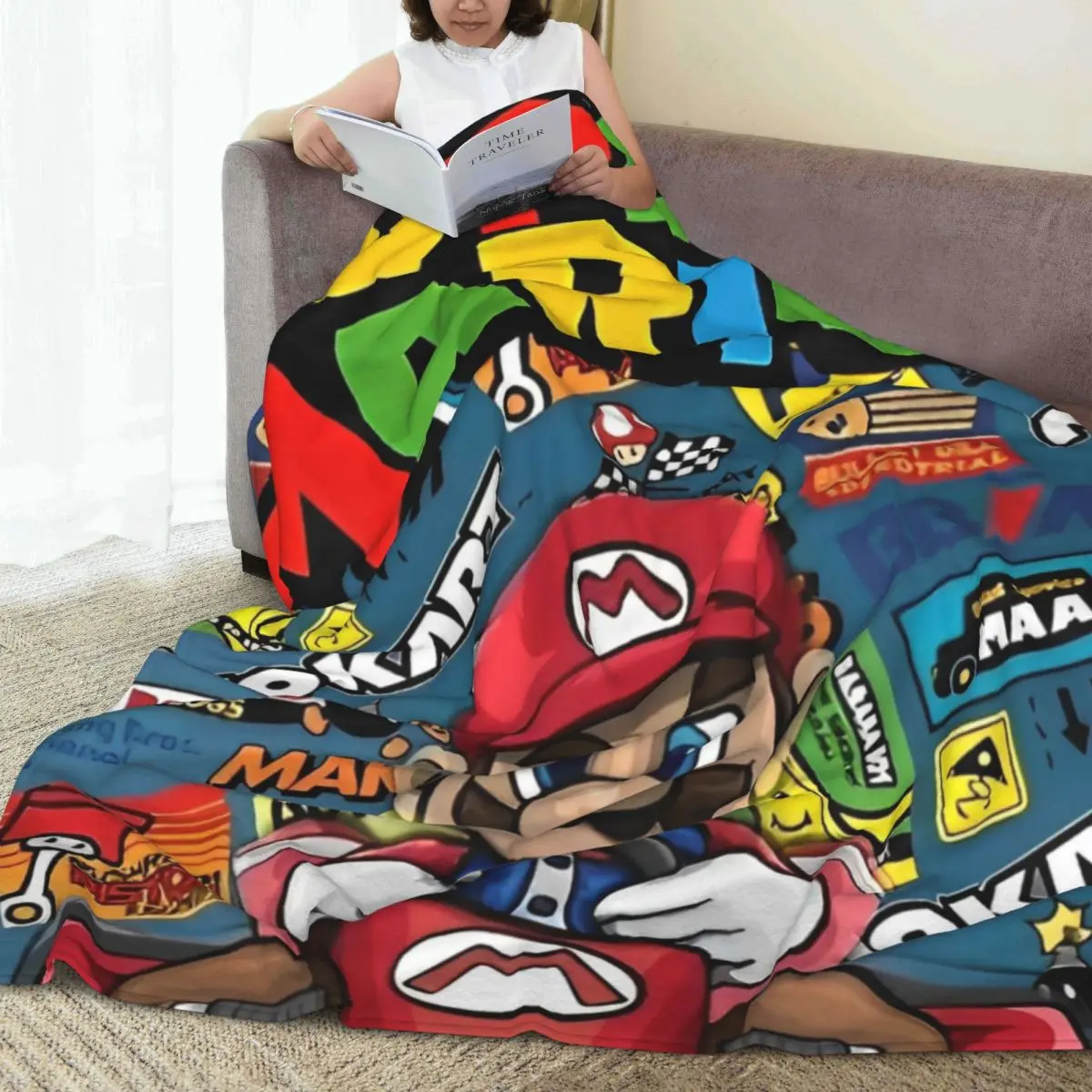 Couverture Mario Kart en polyester, plusieurs tailles – Image 3