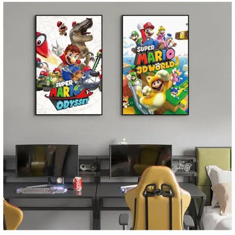 Poster univers Mario en papier, plusieurs formats – Image 4