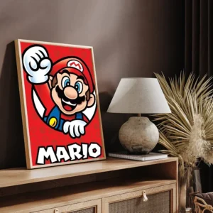 Poster Mario rouge en plusieurs formats