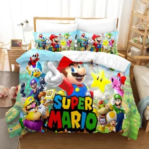 Housse de couette Super Mario imprimée en polyester