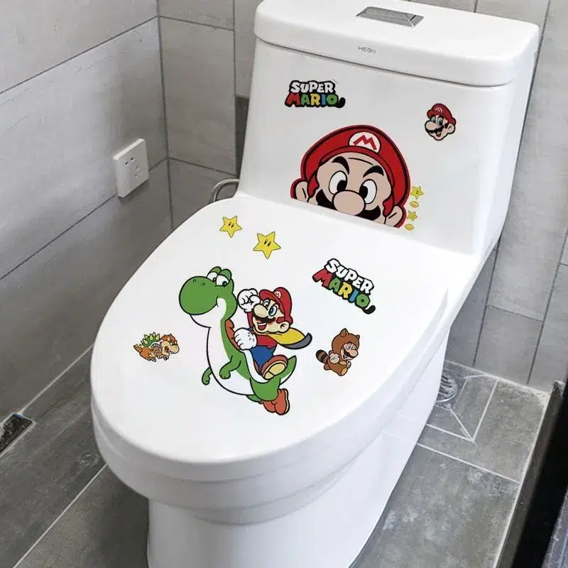 Sticker WC Mario en plastique 21x30cm – Image 3