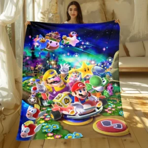 Couverture Super Mario en polyester avec modèles 1 à 14