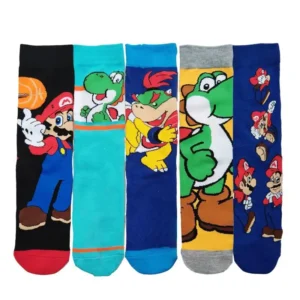 Chaussettes Mario dessin animé en polyester 35-43