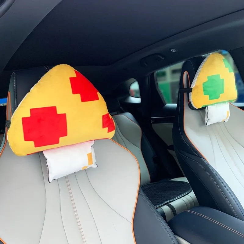 Coussin de cou Mario pour voiture en polyester 30cm – Image 4