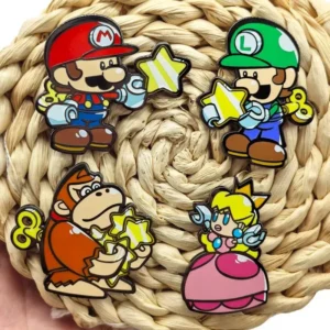 Pin's Mario pour enfants en métal, 4 modèles