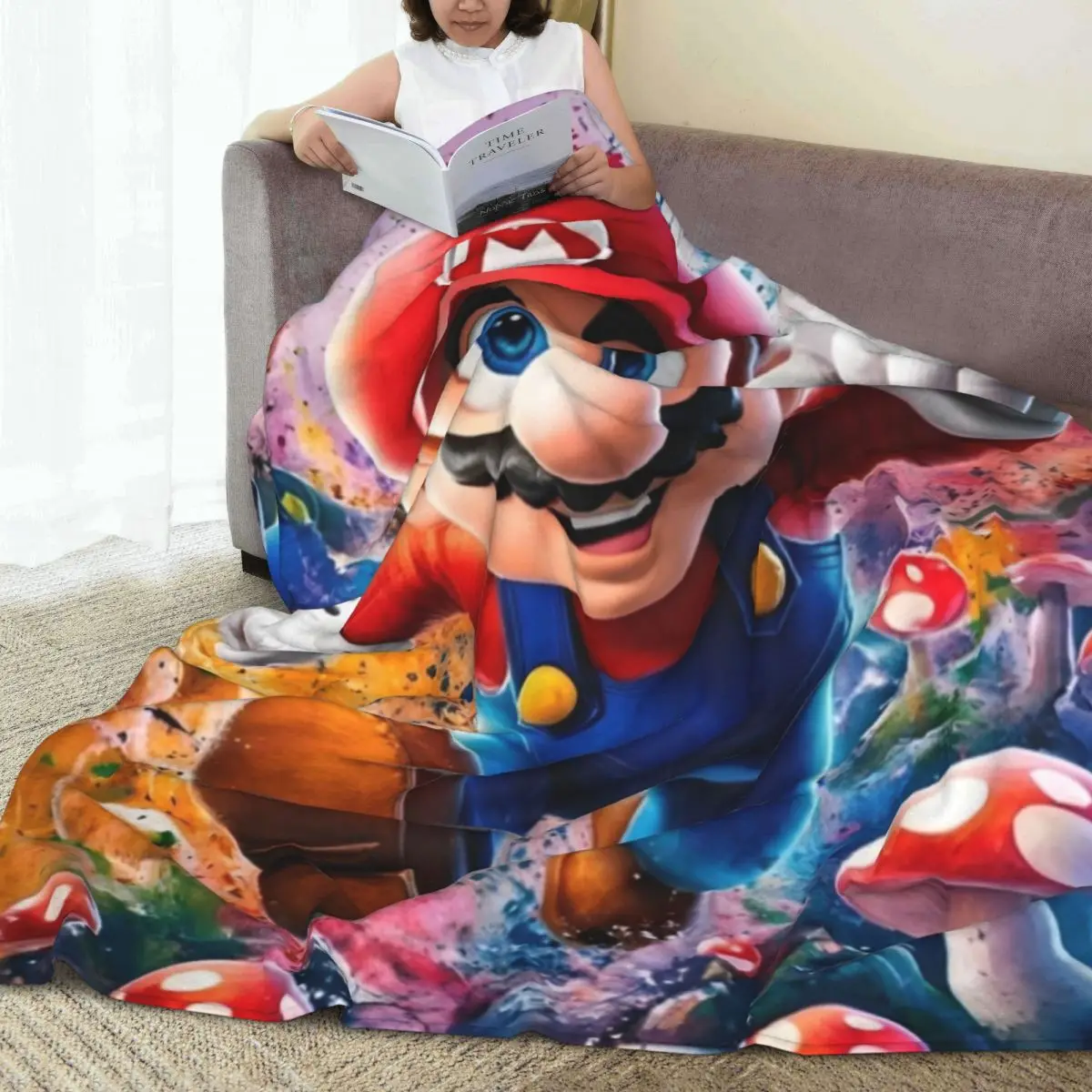 Couverture Mario Bros en polyester, 4 tailles – Image 3