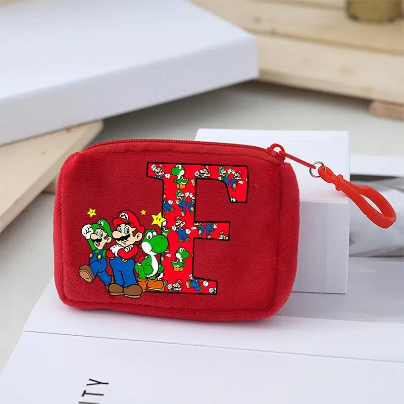 Portemonnaie Mario initiale en polyester 10CM – Image 6