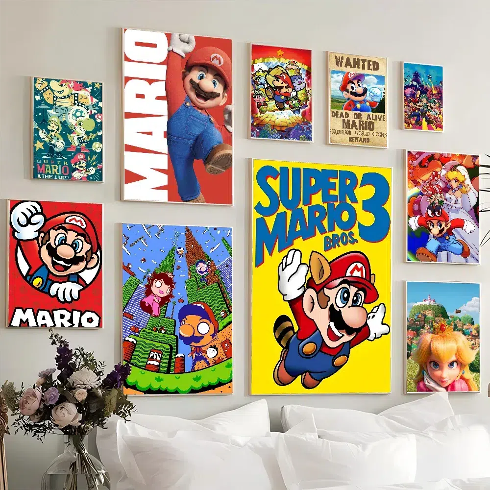 Poster Mario avec Peach et Bowser – Image 3