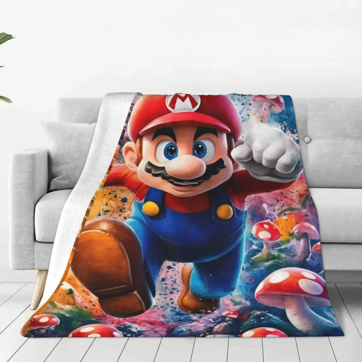 Couverture Mario Bros en polyester, 4 tailles – Image 2