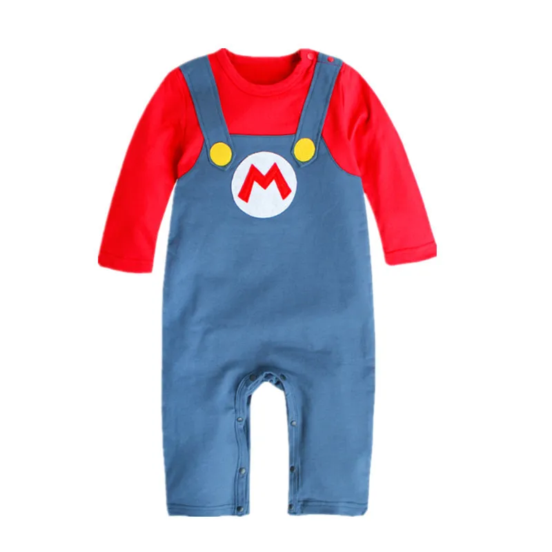 Déguisement Mario à manches longues en polyester – Image 3