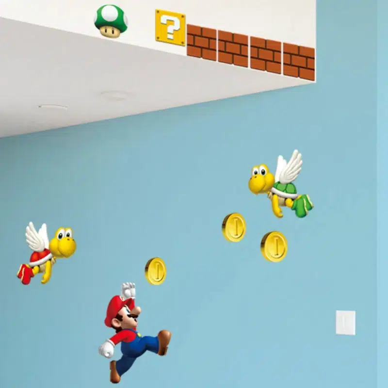 Sticker mural Mario 90x60cm en plastique – Image 4
