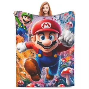 Couverture Mario Bros en polyester, 4 tailles