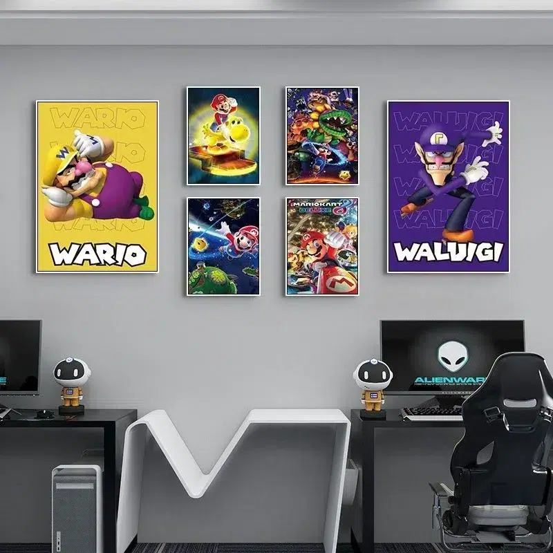 Poster univers Mario en papier, plusieurs formats – Image 2