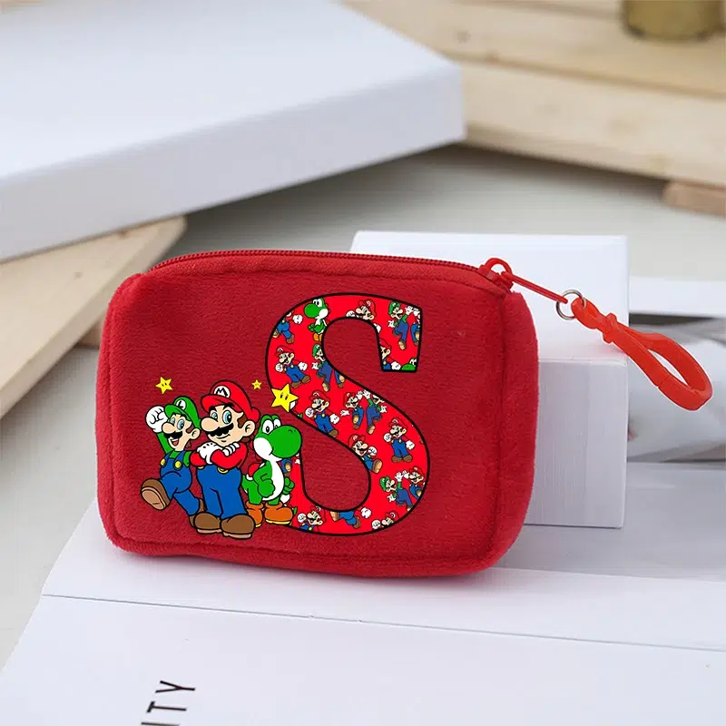 Portemonnaie Mario initiale en polyester 10CM – Image 8
