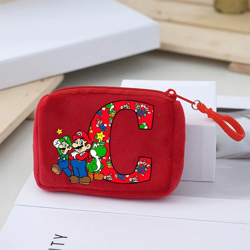 Portemonnaie Mario initiale en polyester 10CM – Image 3