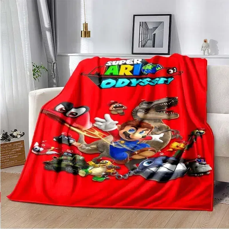 Couverture Mario Odyssey en polyester, 25 modèles